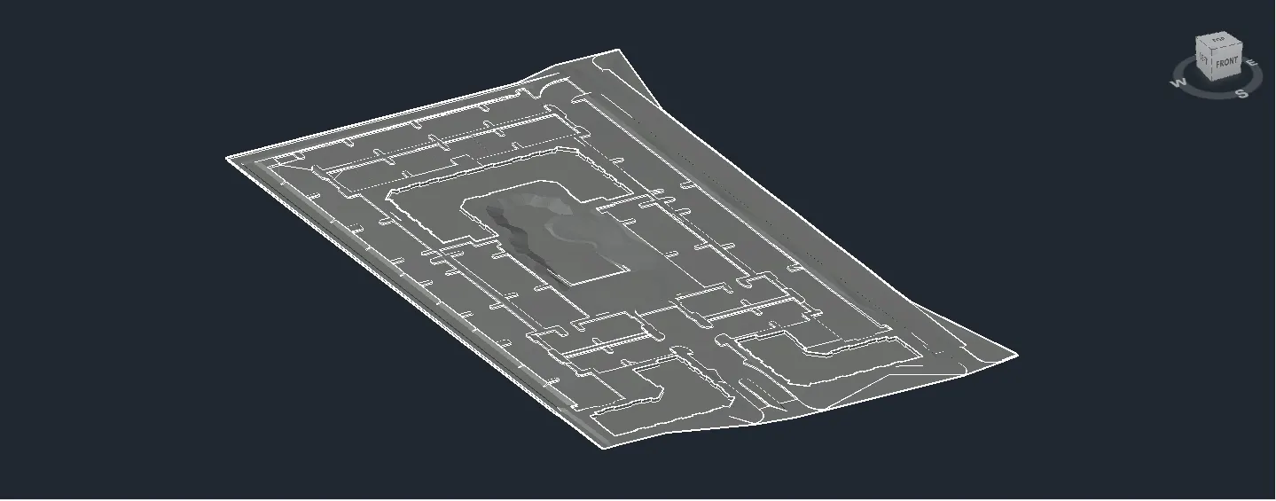 Civil 3D grading model used for earthwork review