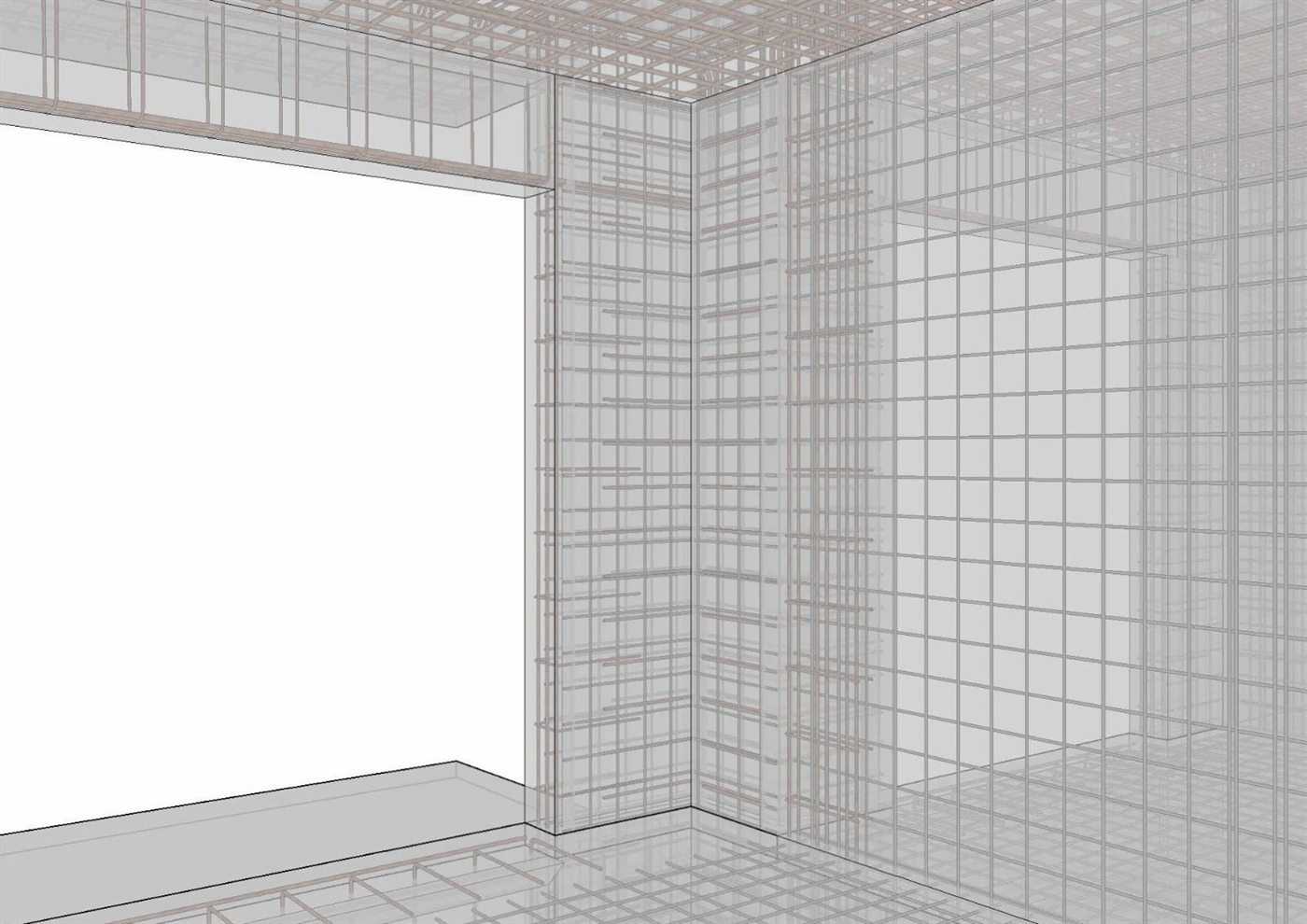 Detailed structural BIM reinforcement model